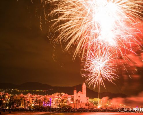 Fuegos artificiales de Santa Tecla Sitges