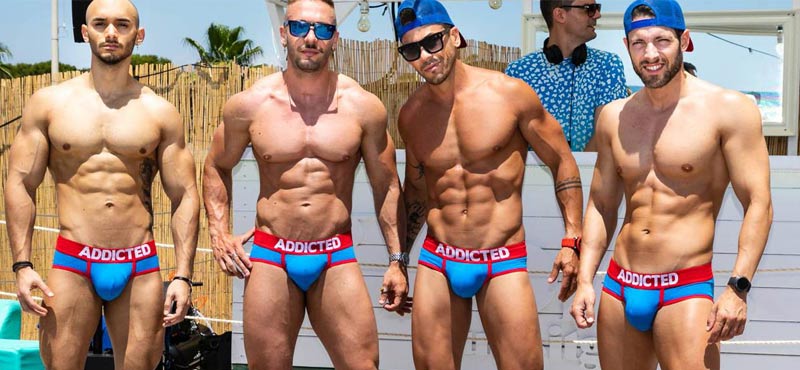 Gay Beach Party Sitges 2021 Summer at Hola Beach Club.